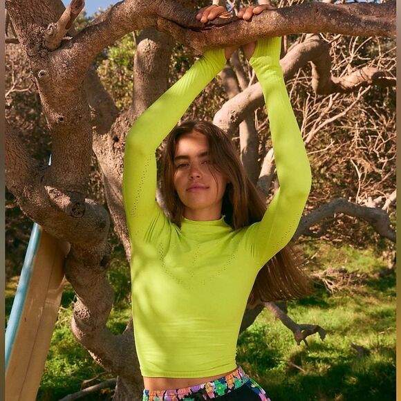 Free People good karma high neck layer long sleeve - Picture 1 of 6